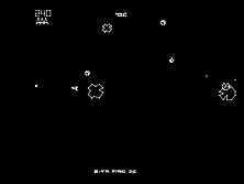 Snapshot: Asteroids (bootleg on Lunar Lander hardware)